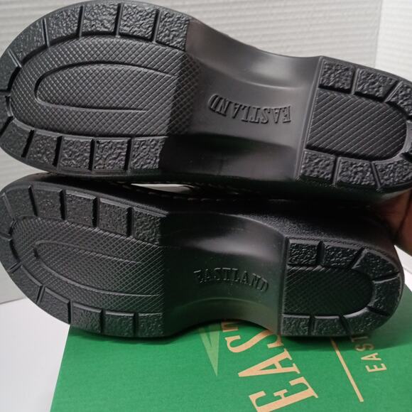 EASTLAND Mae Womens Clogs Shoes Size 7.5M Brown Distressed Buckle Comfort SlipOn - Picture 7 of 10